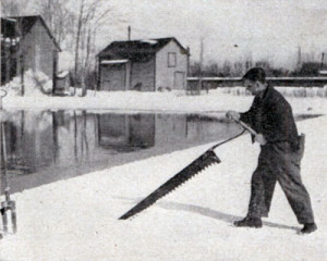 cutting ice